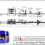 Automatic 5L-30L Lubricating Oil Filling Line
