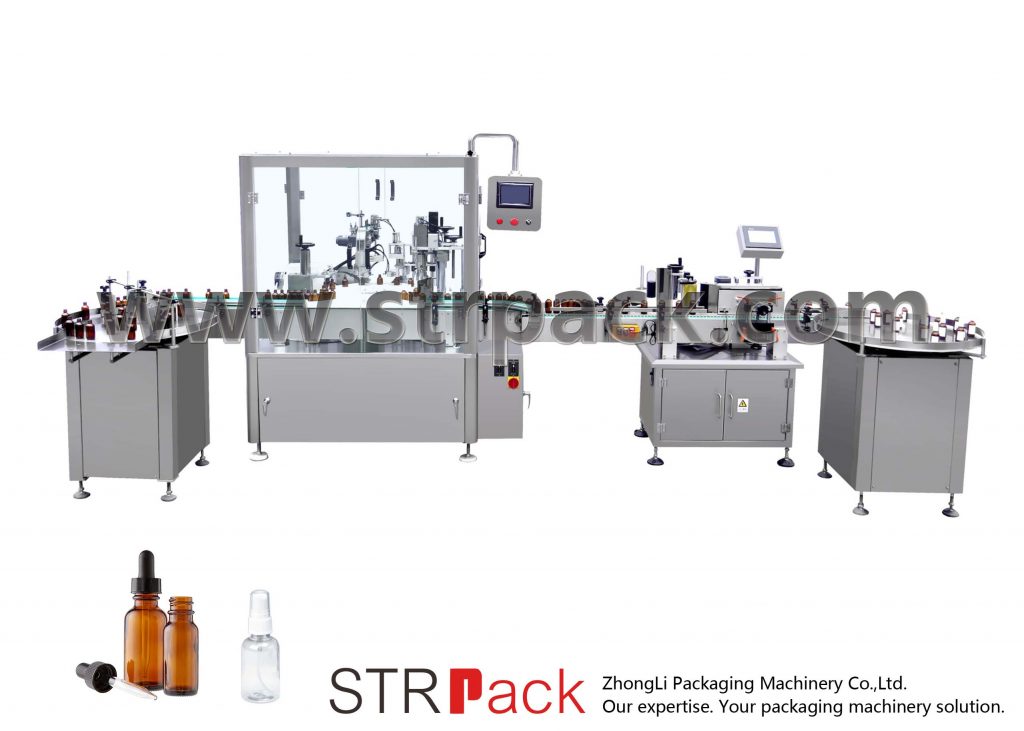 Automatic Dropper Bottle Filling and Capping Machine