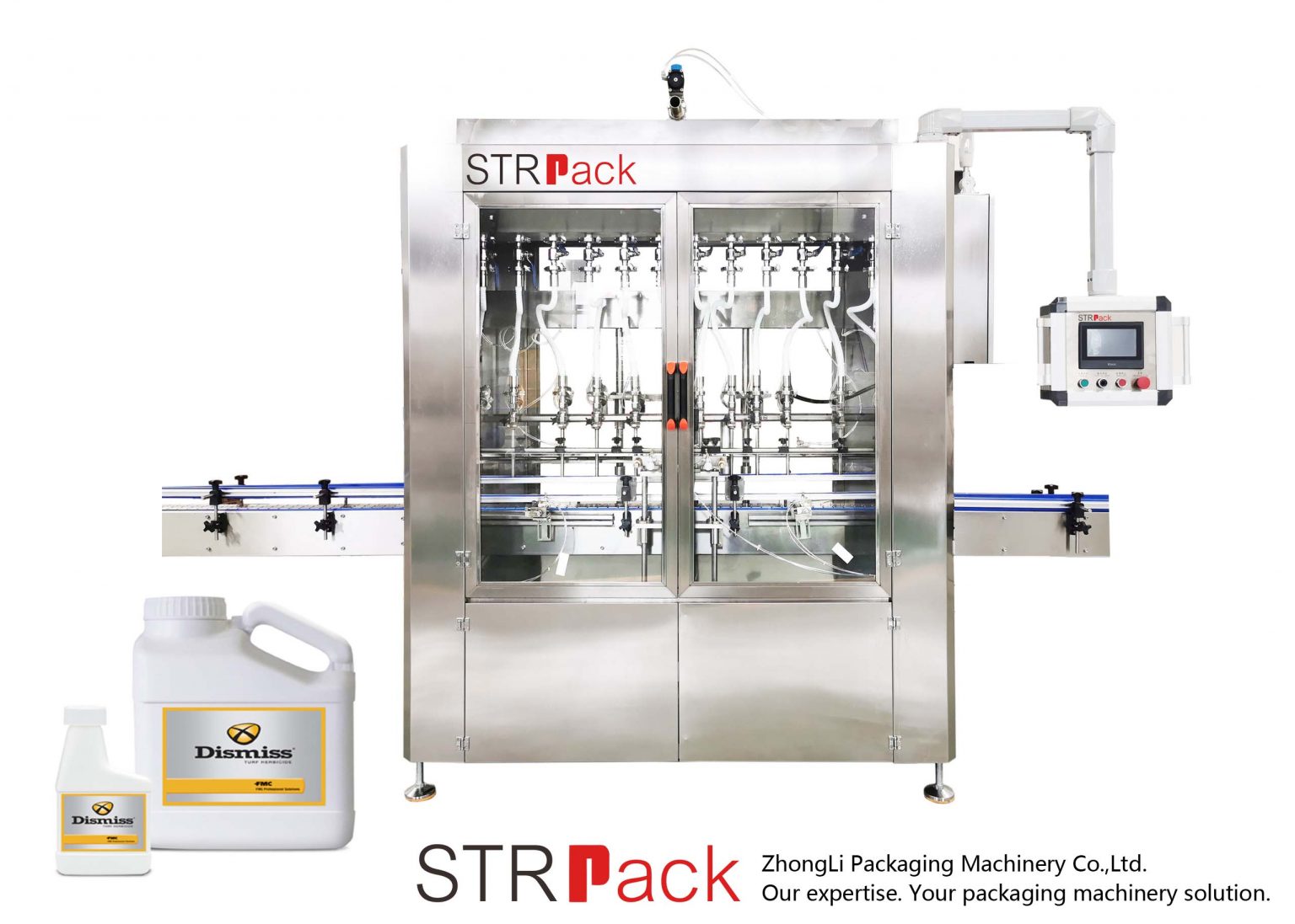 Automatic Gravity Type Liquid Filling Machine Strpack