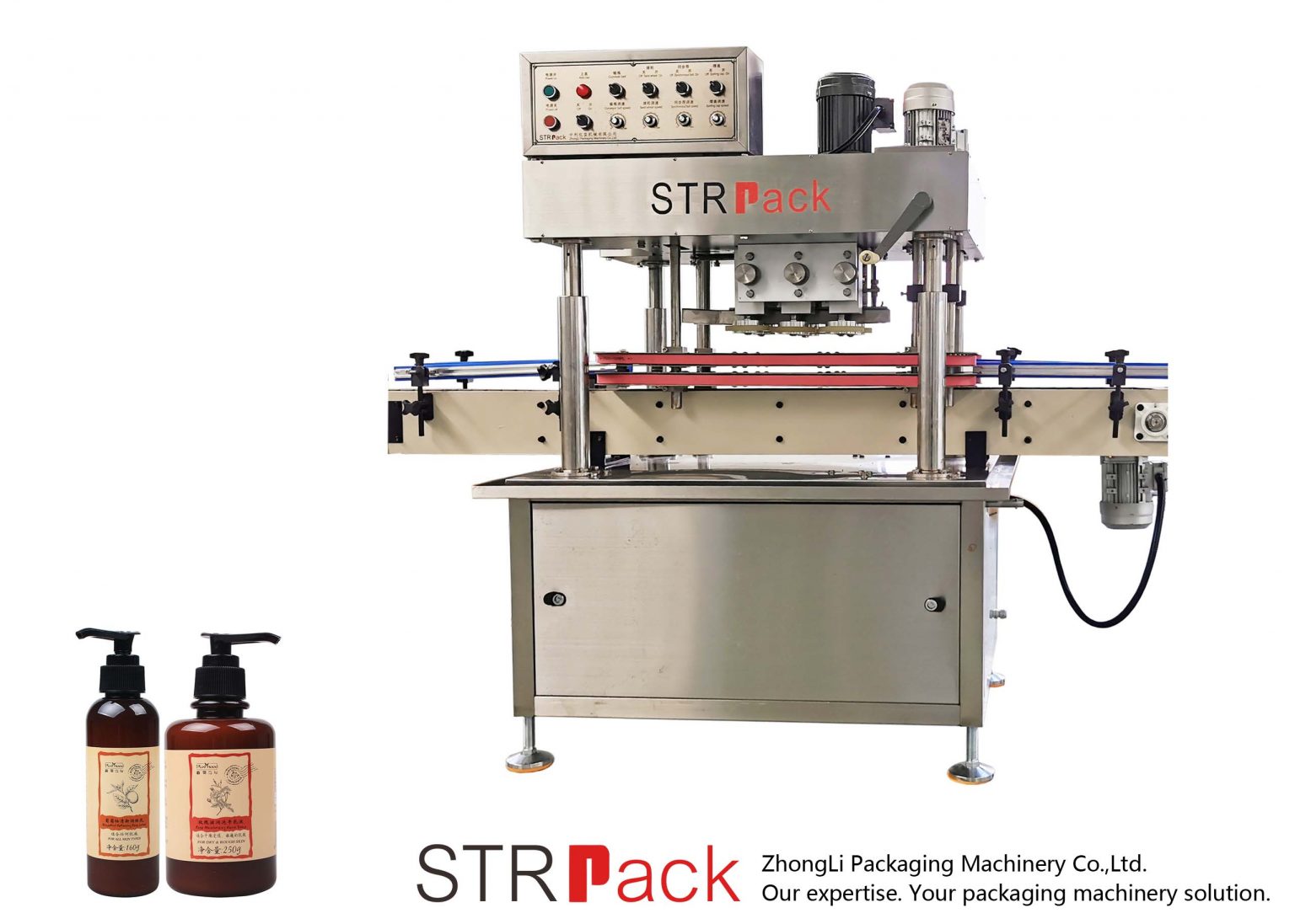 Automatic 4 Wheels Capping Machine - Strpack