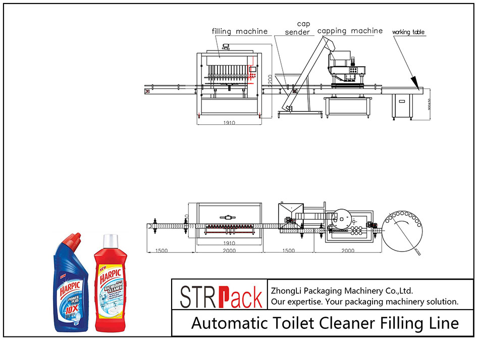 Automatic Toilet Cleaner Filling Line